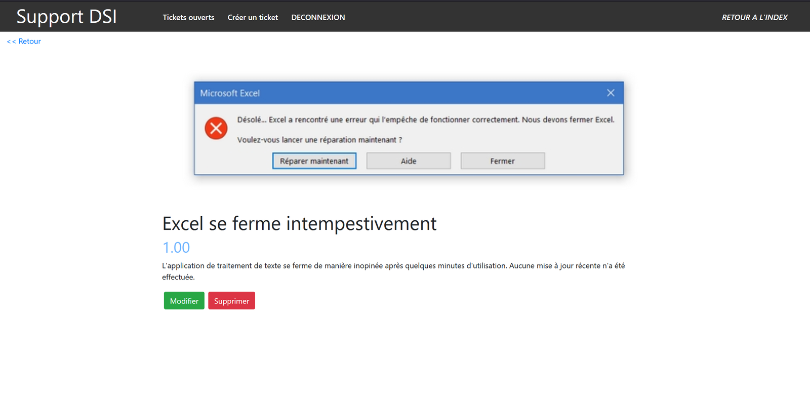 Dashboard administrateur